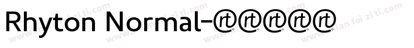 Rhyton Normal字体转换